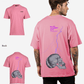 G West Oversized Lighting Skull T-Shirt Mens