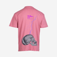 G West Oversized Lighting Skull T-Shirt Mens