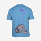 G West Oversized Lighting Skull T-Shirt Mens