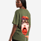 G West Womens Oversized Lollipop Mushroom Oversized Tee