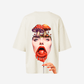 G West Womens Oversized Lollipop Mushroom Oversized Tee
