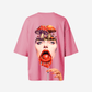 G West Womens Oversized Lollipop Mushroom Oversized Tee