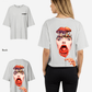 G West Womens Oversized Lollipop Mushroom Oversized Tee