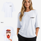 G West Womens Oversized Lollipop Mushroom Oversized Tee