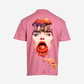 G West Mens Oversized Lollipop Mushroom Oversized Tee
