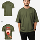 G West Mens Oversized Lollipop Mushroom Oversized Tee