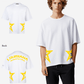 G West Mens Oversized Louisiana Arch Logo Black Tee