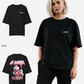 G West Womens Oversized Melting Ice Cream Tee