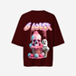 G West Womens Oversized Melting Ice Cream Tee