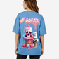 G West Womens Oversized Melting Ice Cream Tee