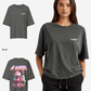 G West Womens Oversized Melting Ice Cream Tee