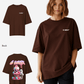 G West Womens Oversized Melting Ice Cream Tee