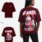 G West Womens Oversized Melting Ice Cream Tee
