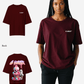 G West Womens Oversized Melting Ice Cream Tee