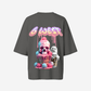 G West Womens Oversized Melting Ice Cream Tee