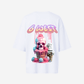 G West Womens Oversized Melting Ice Cream Tee