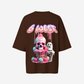 G West Womens Oversized Melting Ice Cream Tee