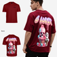 G West Mens Oversized Melting Ice Cream Tee