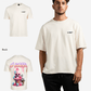 G West Mens Oversized Melting Ice Cream Tee