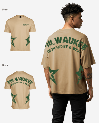 G West Mens Oversized Milwaukee T-Shirt