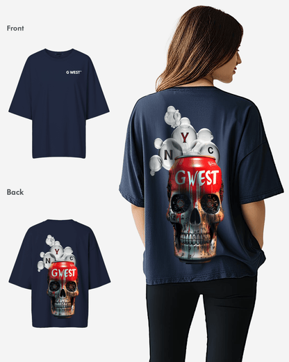 G West Womens Oversized Nyc Can T-Shirt