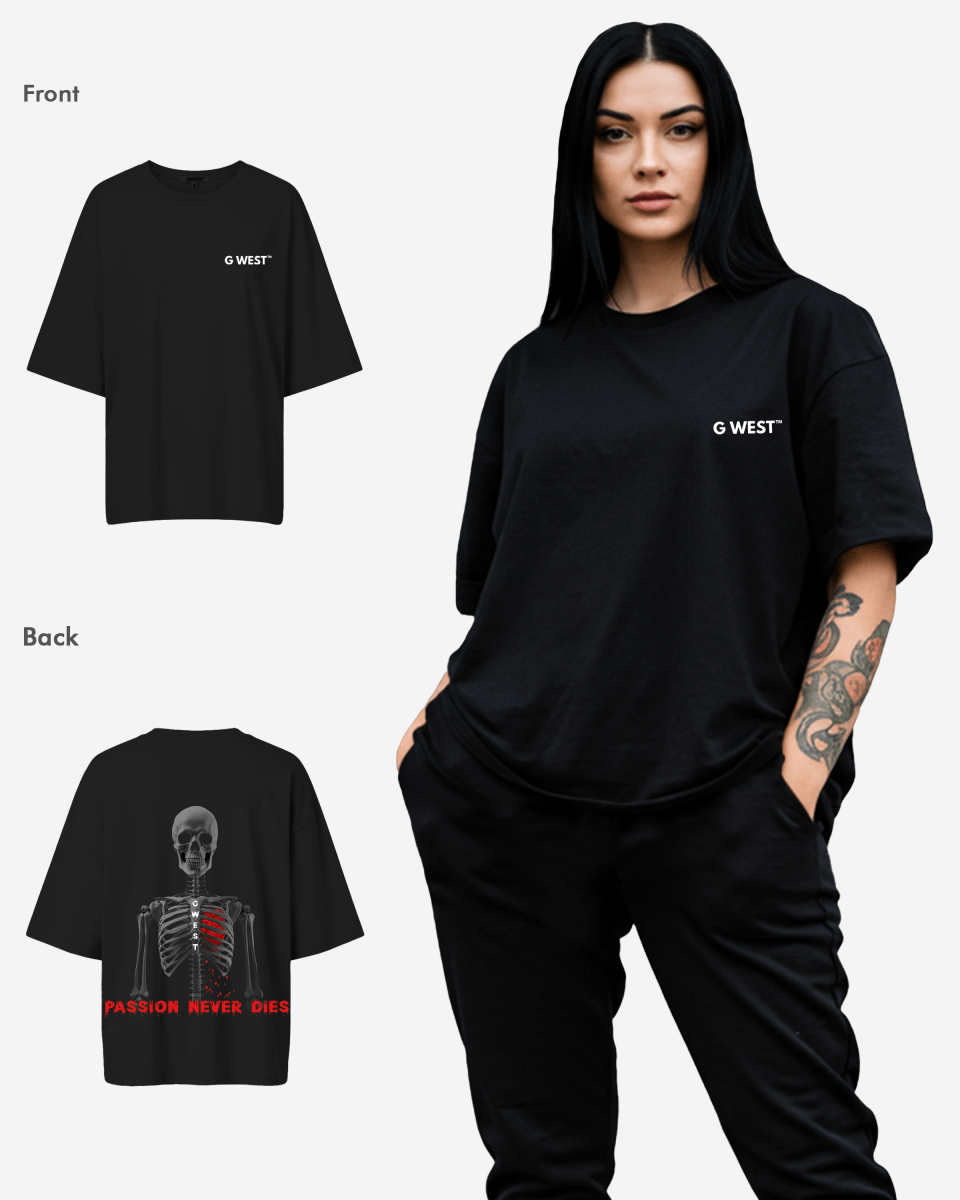G West Womens Oversized Passion Never Dies Tee
