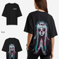 G West Womens Oversized Praying Girl T Shirt