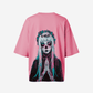 G West Womens Oversized Praying Girl T Shirt