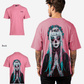 G West Mens Oversized Praying Girl T Shirt