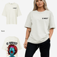 G West Womens Oversized Premium Erupt Brain T-Shirt