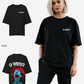 G West Womens Oversized Premium Erupt Brain T-Shirt