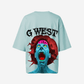 G West Womens Oversized Premium Erupt Brain T-Shirt