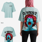 G West Womens Oversized Premium Erupt Brain T-Shirt
