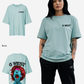 G West Womens Oversized Premium Erupt Brain T-Shirt