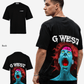 G West Mens Oversized Premium Erupt Brain T-Shirt