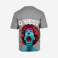 G West Mens Oversized Premium Erupt Brain T-Shirt