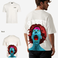 G West Mens Oversized Premium Erupt Brain T-Shirt