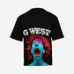 G West Mens Oversized Premium Erupt Brain T-Shirt
