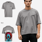 G West Mens Oversized Premium Erupt Brain T-Shirt