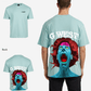 G West Mens Oversized Premium Erupt Brain T-Shirt