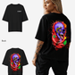 G West Womens Oversized Premium Snake Skull T-Shirt
