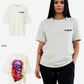 G West Womens Oversized Premium Snake Skull T-Shirt
