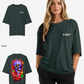 G West Womens Oversized Premium Snake Skull T-Shirt