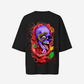 G West Womens Oversized Premium Snake Skull T-Shirt