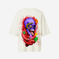 G West Womens Oversized Premium Snake Skull T-Shirt