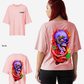 G West Womens Oversized Premium Snake Skull T-Shirt