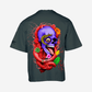 G WEST OVERSIZED PREMIUM SNAKE SKULL T-SHIRT Mens
