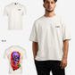 G WEST OVERSIZED PREMIUM SNAKE SKULL T-SHIRT Mens