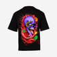 G WEST OVERSIZED PREMIUM SNAKE SKULL T-SHIRT Mens