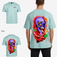 G WEST OVERSIZED PREMIUM SNAKE SKULL T-SHIRT Mens